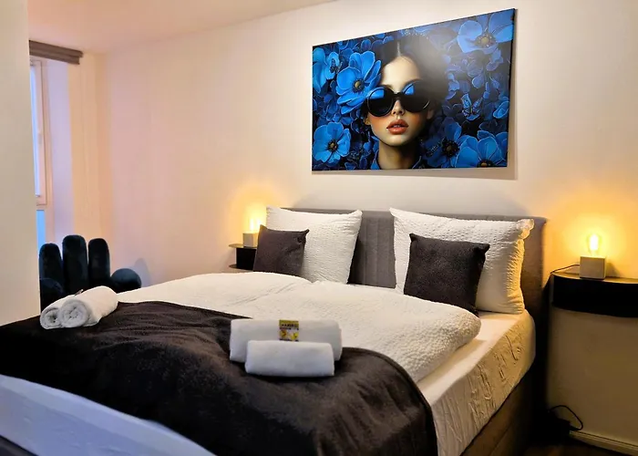 Apartment Navia Vela Premium - Parkplatz, Boxspringbett&balkon