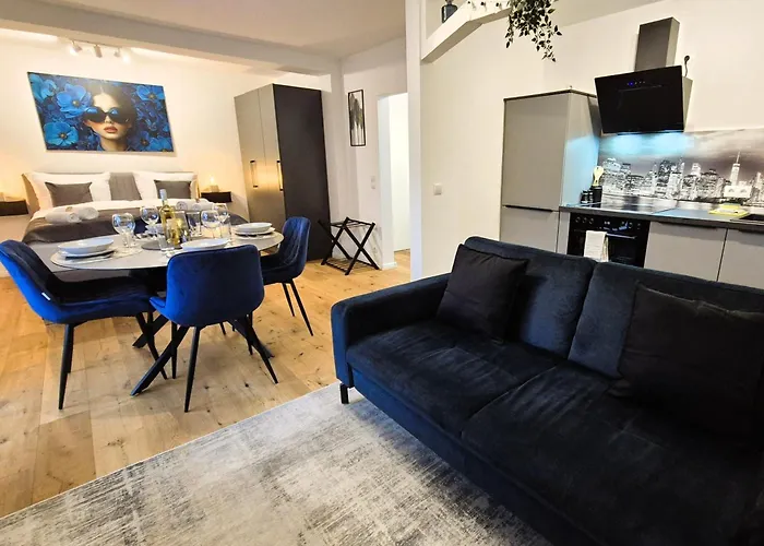 Apartment Navia Vela Premium - Parkplatz, Boxspringbett&balkon *