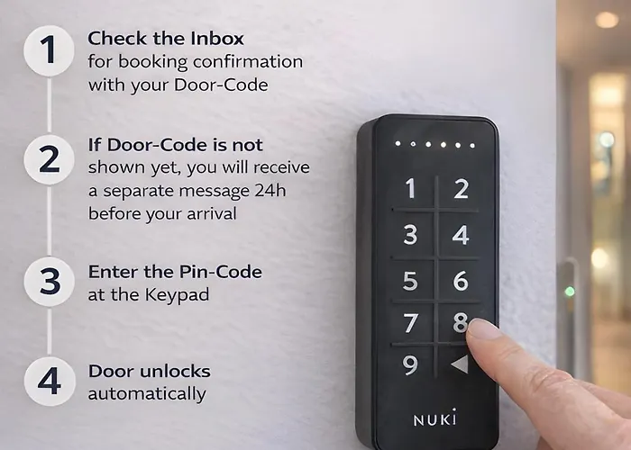 アパート Navia Vela Premium - Parkplatz, Boxspringbett & Balkon